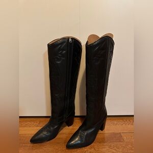 SCHUTZ Black Over the Knee Boots